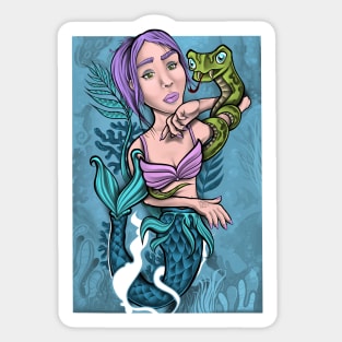 Mermaid in the Ocean Sticker